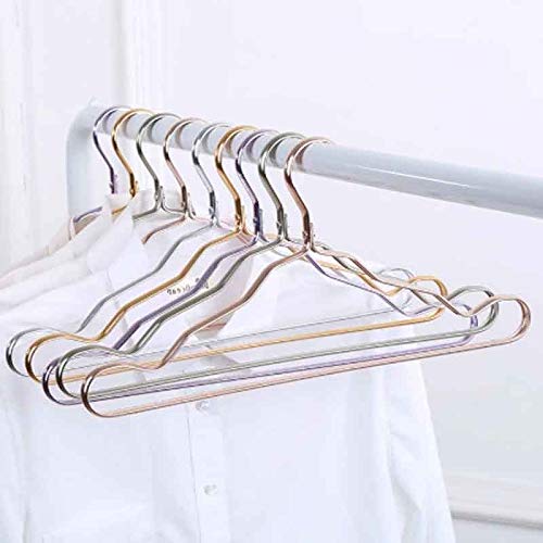 n/a 5 Pcs New Thicker Aluminum Alloy Drying Racks Home Seamless Hanger Anti-Slip Clothing Hanger Anti-Rust Windproof Clothes Rack (Color : 2)