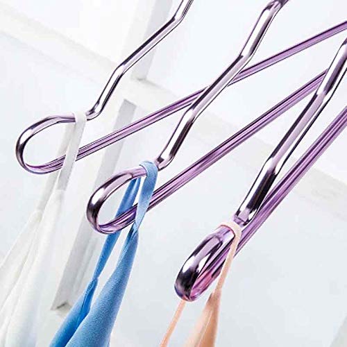 n/a 5 Pcs New Thicker Aluminum Alloy Drying Racks Home Seamless Hanger Anti-Slip Clothing Hanger Anti-Rust Windproof Clothes Rack (Color : 2)