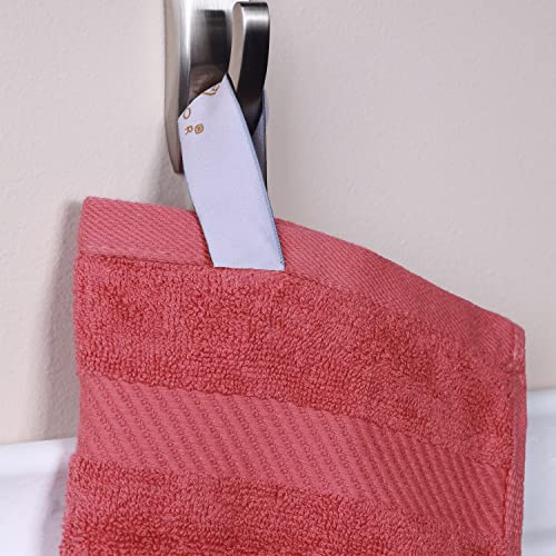 SUPERIOR Egyptian Cotton Quick Drying 3-Piece Towel Set, Home Essentials Includes 1 Bath, 1 Hand, and 1 Face Towel, Absorbent Towels for Guest/Master Bathroom, Shower Basics, Sandy Rose