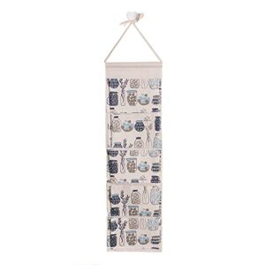 concise over the door organizer hanging storage bags wall mounted storage bag waterproof linen (colour5)