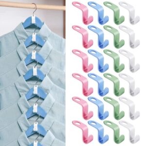 160pcs clothes hanger connector hooks heavy duty hangers cascading hooks hanger extender clips for closet space savers and organizers
