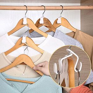 160PCS Clothes Hanger Connector Hooks Heavy Duty Hangers Cascading Hooks Hanger Extender Clips for Closet Space Savers and Organizers