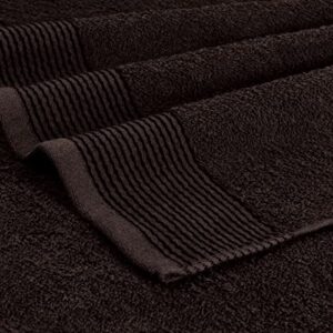 BELIZZI HOME 100% Cotton Ultra Soft 6 Pack Towel Set, Contains 2 Bath Towels 28x55 inchs, 2 Hand Towels 16x24 inchs & 2 Washcloths 12x12 inchs, Compact Lightweight & Highly Absorbant - Brown