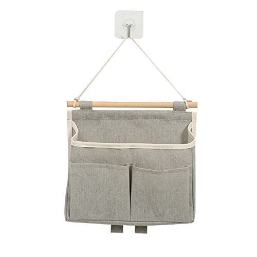 Wall Hanging Storage Bag Waterproof Underwear Organizer Wall Door Hanging Sundries Storage Pouches Closet Storage Bag(Grey)