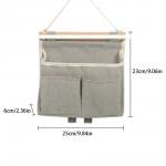 Wall Hanging Storage Bag Waterproof Underwear Organizer Wall Door Hanging Sundries Storage Pouches Closet Storage Bag(Grey)