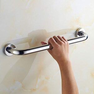 CRODY Bath Wall Attachment Handrails Grab Bar Rails Shower Grab Bar Stainless Steel Anti-Slip Polished Chrome Finished Wall Mounted for Toilet Kitchen Stairway Handrail Towel Rack Disabled Elderly Han