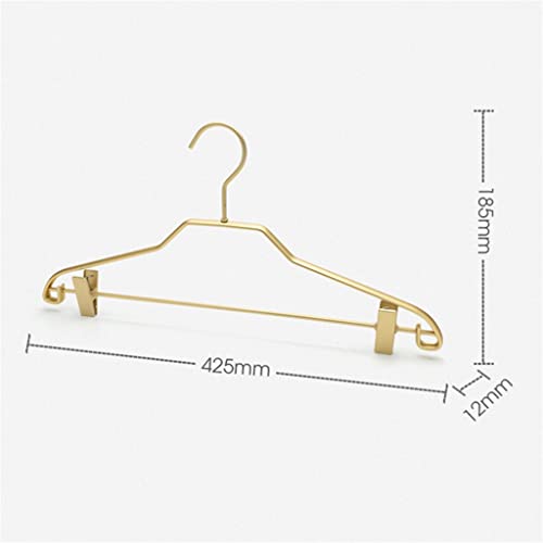 n/a 5pcs Trouser Hangers Clothes Hanger Matte Aluminum Alloy Traceless Dress Pants Towel Hanger Wardrobe (Color : Black)