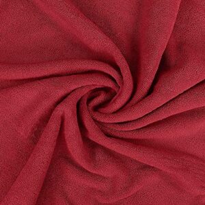 Utopia Towels - Luxurious Jumbo Bath Sheet 2 Piece - 600 GSM 100% Ring Spun Cotton Highly Absorbent and Quick Dry Extra Large Bath Towel - Super Soft Hotel Quality Towel (35 x 70 Inches, Red)