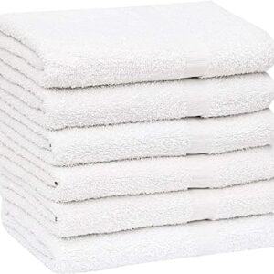 GOLD TEXTILES 84 Pack Economy White Bath Towels Bulk (22x44 Inches) Cotton Blend Multi-Purpose Hotel Towel for Commercial and Home Use –Lightweight, Easy Care & Quick Drying