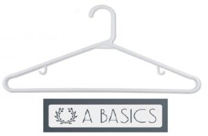 a basics white hangers 8-pack