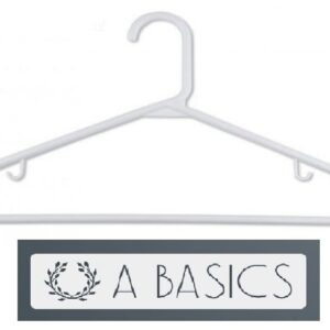 A Basics White Hangers 8-Pack