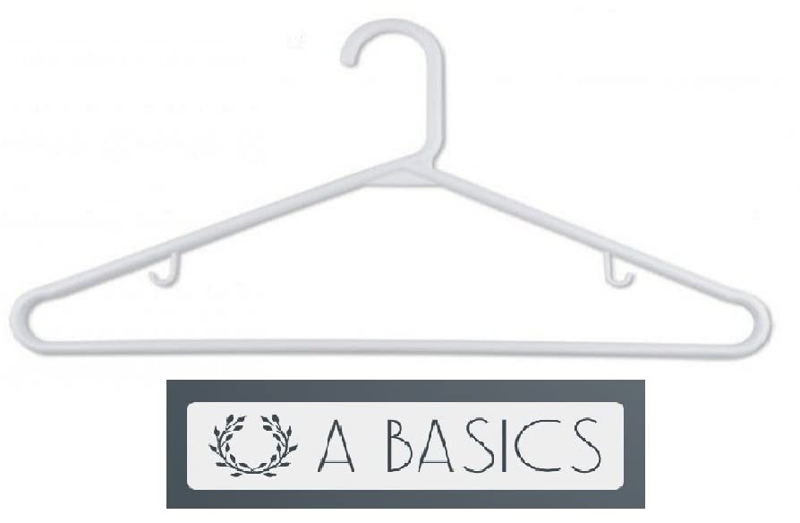 A Basics White Hangers 8-Pack