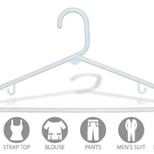 A Basics White Hangers 8-Pack