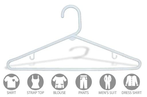 A Basics White Hangers 8-Pack