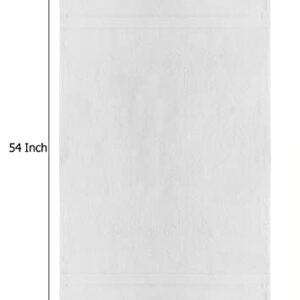 COTTON CRAFT Ultra Soft 4 Pack Oversized Extra Large Bath Towels 30x54 White Weighs 22 Ounces - 100% Pure Ringspun Cotton - Luxurious Rayon Trim - Ideal for Everyday use - Easy Care Machine wash