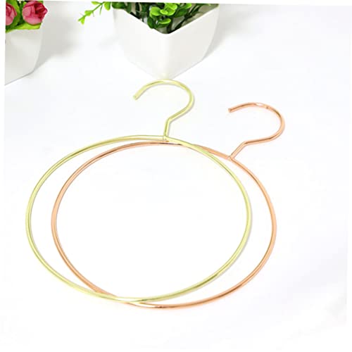 HANABASS 5pcs Pant Hooks for Closet Leash Holder Scarf Holder Round Belt Hanger Metal Towels Rings Tie Ring Hanger Underwear Rack Cool Clothes Hanger Scarf Rack Clothes Hanging Racks Bra