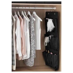 Ikea SKUBB Hanging Shoe Organizer with 16 Pockets (Black)