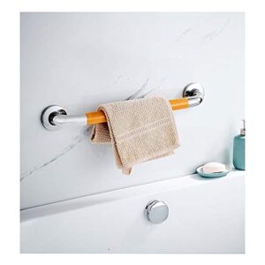 CRODY Bath Wall Attachment Handrails Grab Bar Rails Bathroom Safety Grab Bar Non-Slip Handrail Towel Rack for Bathtub Bathroom Bathroom Suitable for Elderly Handicapped Pregnant Women/38Cm