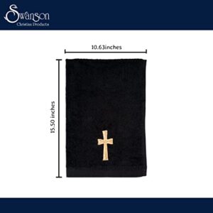 Swanson Christian Towel-Cross-Black