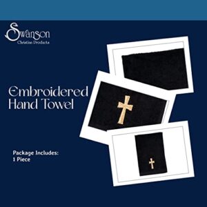 Swanson Christian Towel-Cross-Black