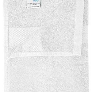 Avalon Bath Towels for Bathroom 100% Cotton White Bathroom Towels Pack of 6 (22x44 inches) - Quick Drying Bath Towels Set Small, Light Weight & Absorbent Perfect Gym & Pool Towel Set