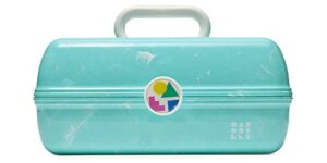 caboodles on-the-go girl retro case, turquoise marble