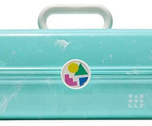 Caboodles On-The-Go Girl Retro Case, Turquoise Marble