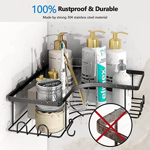 Vmiya Shower Caddy Corner with Replacement Adhesive Strips
