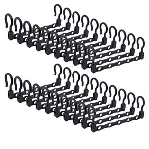 black space saving hangers,20pcs closet organizers and storage,magic hangers space savers bedroom for clothes
