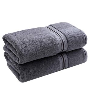 900 GSM 100% Egyptian Cotton Towel,Oversized Bath Towels - Heavy Weight & Absorbent - top Luxury Bath Towels at a Seven-Star Hotel in Dubai,28 x 60 inches,2-Piece (Violet)