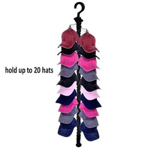 Multi-Purpose Magic Hangers Space Saving Clothes Hangers Organizer Smart Closet Space Saver with 20 Sturdy stainless steel Clips for Your Toys, Hats, Cap, Scarves, Gloves, Towel, Jewelry, etc.