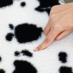 LucaSng Soft Bathroom Carpet 3 Piece Bathroom Rugs, Cow Style Bathroom Non Slip Mat Household Carpet (4)