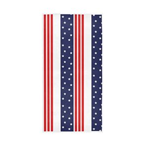 senya soft hand towels for american independence day, usa flag with stripes stars july 4th patriotic towels highly absorbent hand towels for bathroom