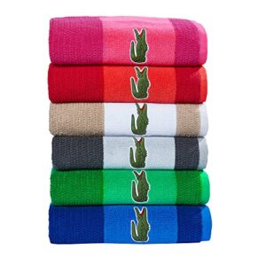 Lacoste Match Bath Towel, 100% Cotton, 600 GSM, 30"x52", Formula 1