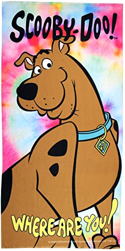 INTIMO Scooby Doo Where are You Tie Dye Beach Towel Bath Towel