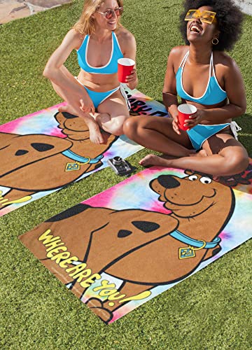 INTIMO Scooby Doo Where are You Tie Dye Beach Towel Bath Towel