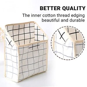 DRON TOOON 3Pack Wall Hanging Storage Organizer Bag, Big Pocket Fabric Basket Box for Home Kitchen Closet Bathroom