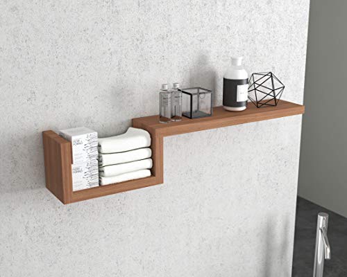 AquaTeak Manada™ Contemporary Teak Wall Shelf