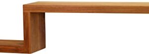 AquaTeak Manada™ Contemporary Teak Wall Shelf