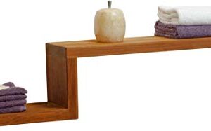 AquaTeak Manada™ Contemporary Teak Wall Shelf