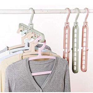 S-Lifeeling 5pcs Wardrobe Space Saver Magic Clothes Closet Storage Hanger Organizer Random Clour