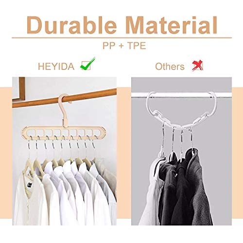 S-Lifeeling 5pcs Wardrobe Space Saver Magic Clothes Closet Storage Hanger Organizer Random Clour