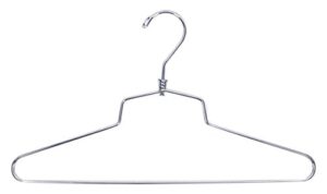 nahanco sld-18hu, 18” high polished chrome chic shirt hanger (pack of 25)