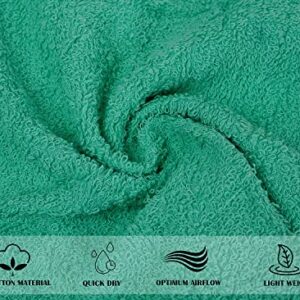 Textila Terry Washcloth Pack of 10 - Multicolor - 12x12 Inches, Soft and Absorbent - Perfect for Bath, Face, Hand, Kitchen, Spa, Hotel, Gym, and Home Use.