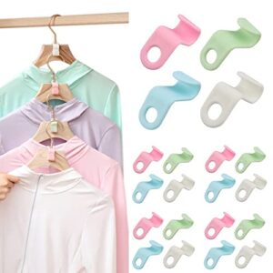 80 pcs clothes hanger connector hooks, outfit hangers, hanger extender clips, cascading hanger hooks, space saving wardrobe clothing outfit hangers hooks for organizer closet cabinet