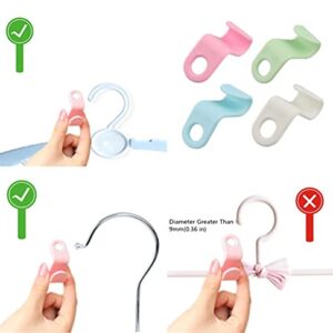 80 Pcs Clothes Hanger Connector Hooks, Outfit Hangers, Hanger Extender Clips, Cascading Hanger Hooks, Space Saving Wardrobe Clothing Outfit Hangers Hooks for Organizer Closet Cabinet