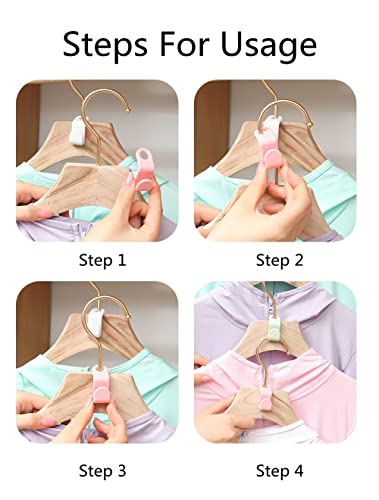 80 Pcs Clothes Hanger Connector Hooks, Outfit Hangers, Hanger Extender Clips, Cascading Hanger Hooks, Space Saving Wardrobe Clothing Outfit Hangers Hooks for Organizer Closet Cabinet