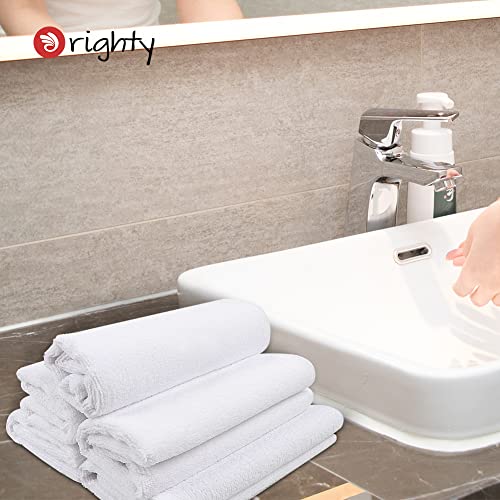 Orighty 12 Pack Premium Hand Towels Set - Quick Drying & Absorbent Microfiber Hand Towels for Bathroom 16x27 inches - Multi Purpose for Gym, Spa, Shower, Hotel & Bathroom (White)