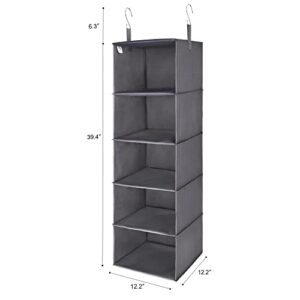 GRANNY SAYS Bundle of 2-Pack Hanging Shelves for Organizing & 1-Pack Hanging Closet Organizer