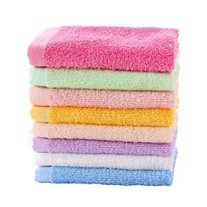 yiyayo luxury bamboo washcloth towel set 16 pack for children baby bathroom-hotel-spa-kitchen multi-purpose fingertip towels & face cloths 10'' x 10''